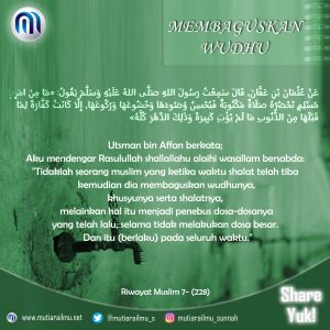 Membaguskan Wudhunya
