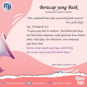 Berucap yang Baik