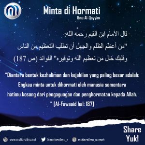 minta di hormati