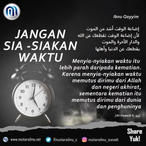 Menyia2kan waktu
